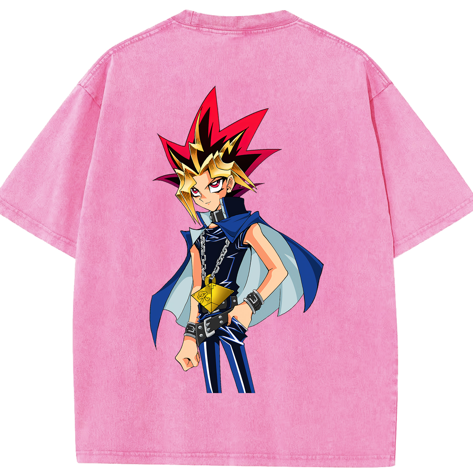 （画像用） 遊☆戯☆王 Yu-Gi-Oh! 綿100% ヴィンテージ風 半袖Tシャツ（背面プリント）